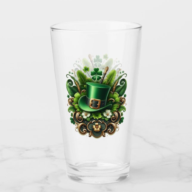 Art Deco St patricks day Glaskopp (Framsida)