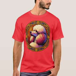 Art Deco Standard Pudel Coola Pudel Art T Shirt