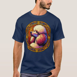 Art Deco Standard Pudel Coola Pudel Art T Shirt