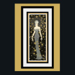 Art Deco Star Dam Poster<br><div class="desc">Nicefördraget Poster åtgärder 11, 5 x 16</div>
