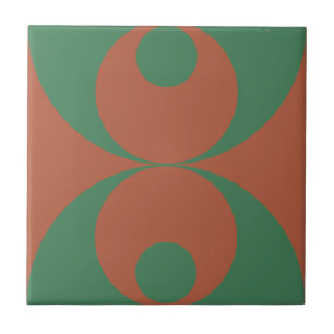 Art deco stil-blomman mönster keramisk panel kakelplatta