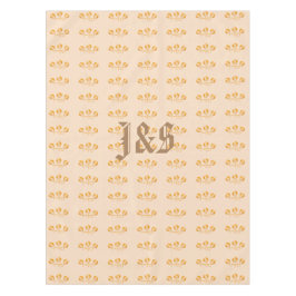 Art Deco Stil Blommönster Monogrammed