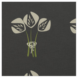 Art Deco Stil Bouquet Mönster Tyg