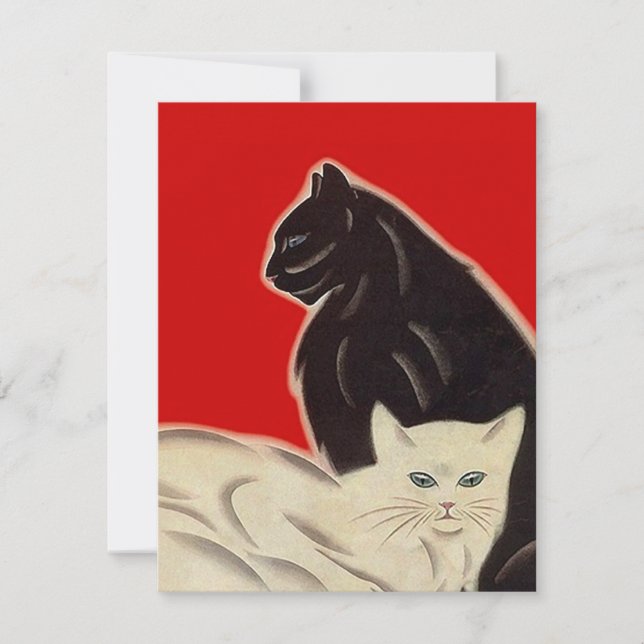 Art Deco Stil Cats ~Inbjudan till alla Tillfälle-p Inbjudningar (Framsida)