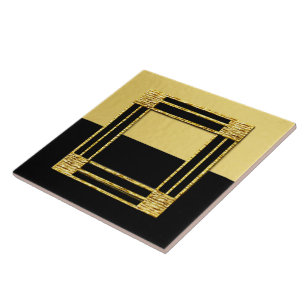 Art Deco Stil Ceramic Tile Kakelplatta
