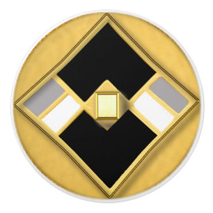 Art Deco-Stil Geometriskt Knopp