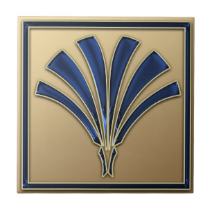 Art Deco Stil keramisk Stil (Fläkt) Kakelplatta