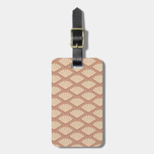 Art Deco stil mönster i ro färg Bagagebricka