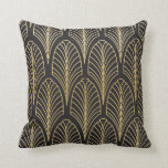 Art Deco Stil Pillow Kudde<br><div class="desc">Denna Gatsby stil-stolpe inspirerades av konst deco mönster och tapet som är vanligt förekommande på 20-talet.</div>