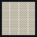 Art deco stil  rosa och sage grönt poster<br><div class="desc">Konstruktionskonst i mitten av århundradet poster tillgänglig som nedladdning.  rosa bakgrund med en geometrisk utskrift av mönster i sidans grönt och en matt blå.</div>
