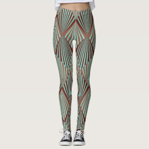 Art Deco stil, sömlös struktur. Leggings