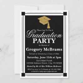 Art Deco Stil Studentfest Inbjudningar