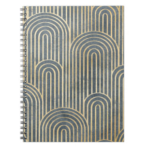 Art Deco stil utformar lyxgeometrisk sömlös pa Anteckningsbok