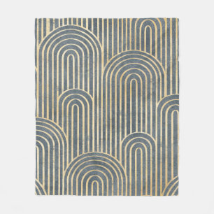 Art Deco stil utformar lyxgeometrisk sömlös pa Fleecefilt