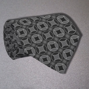 Art deco-stjärnor i grått slips