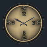 Art Deco Stor Klocka<br><div class="desc">Underbar utformning. Du kommer att kärlek det som andra. Du kan fritt använda designen för andra produkter eller lägga till text. Följ mig för mer. Tack. Ha en trevlig dag.</div>