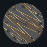 Art Deco Stor Klocka<br><div class="desc">Art Deco-väggklocka med romerska siffror</div>