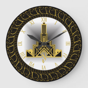 Art Deco Stor Klocka
