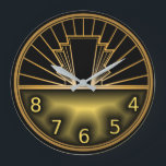Art Deco Stor Klocka<br><div class="desc">Underbar Art Deco-klockdesign. Du kommer att kärlek det som andra. Du kan fritt använda den här designen för andra produkter som du gillar eller anpassa och lägga till texten. Följ mig för mer. Tack. Ha en trevlig dag.</div>