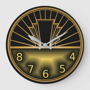Art Deco Stor Klocka