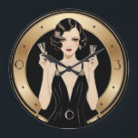 Art Deco Stor Klocka<br><div class="desc">Underbar klockdesign. Du kommer att kärlek det som andra. Du kan fritt använda den här designen för andra produkter som du gillar eller anpassa och lägga till texten. Följ mig för mer. Tack. Ha en trevlig dag.</div>