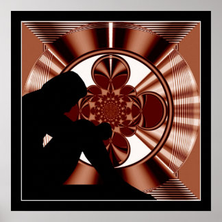 ART DECO STRUKTUR #05 POSTER