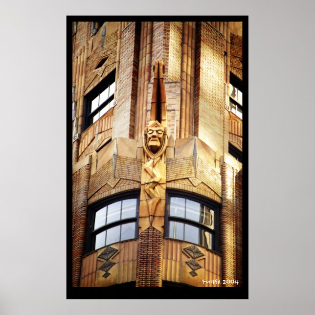 Art Deco Sunset Poster (Framsidan)