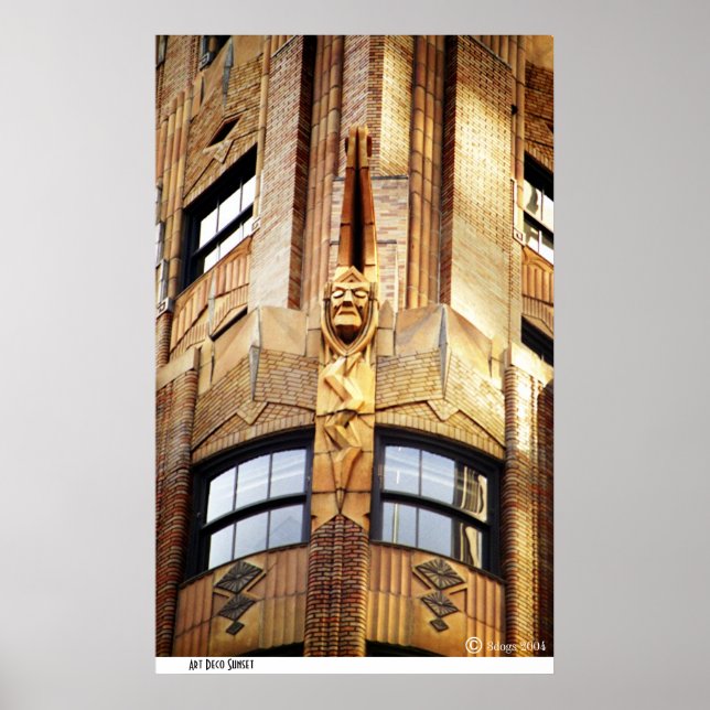 Art Deco Sunset Poster (Framsidan)