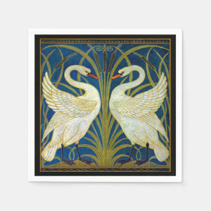 Art Deco Svanar Mouse Pad Pappersservett