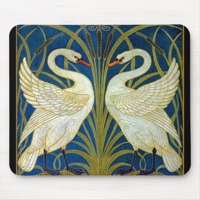 Art Deco Svanar Musmatta (Framsidan)