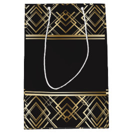 Art déco svart, guld, elegant, chic, monogramredo,