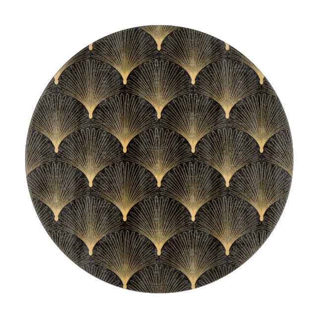 Art Deco: Svart guld mönster. (Framsidan)
