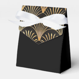 Art Deco Svart Och Guld Presentaskar