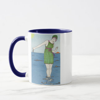 Art Deco Swimmer Mugg