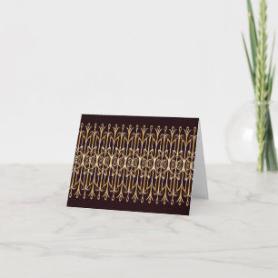 Art Deco-Tack eller anteckningskort