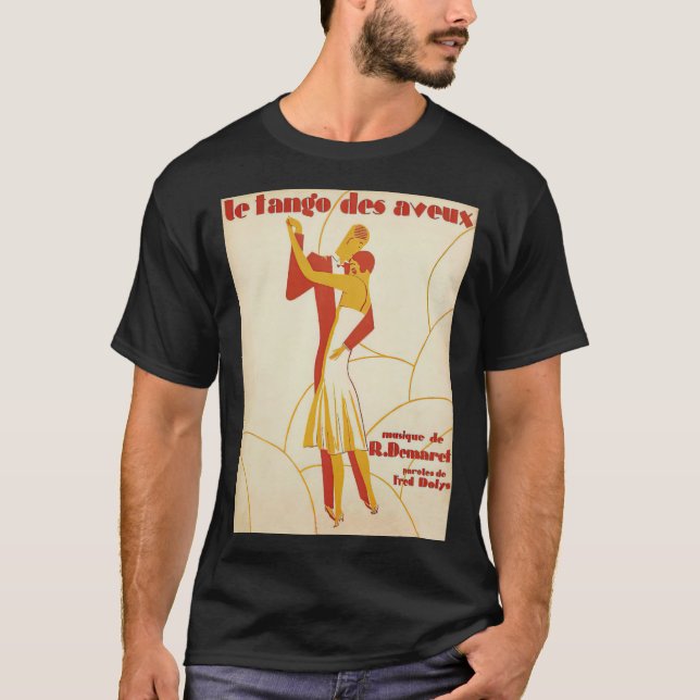 Art Deco Tango på 1920-talet T Shirt (Framsida)