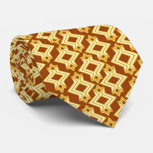 Art Deco Tapet Mönster, Golden Brown Slips