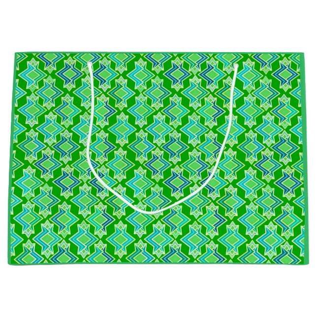 Art Deco Tapet Mönster, Jade Grönt (Framsidan)