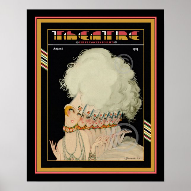 Art Deco-teatermagasin Poster 16 x 20 (Framsidan)