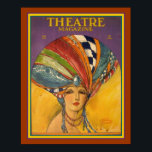 Art Deco-teatermagasin Poster 16 x 20<br><div class="desc">Colorful,  Art Deco,  1920's Cover of Theater Magazine</div>