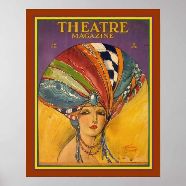 Art Deco-teatermagasin Poster 16 x 20 (Framsidan)