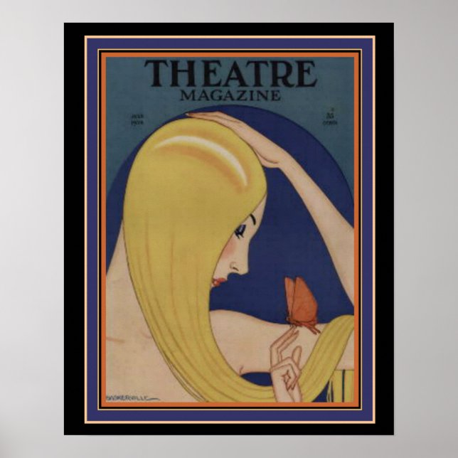 Art Deco-teatermagasin Poster 16 x 20 (Framsidan)