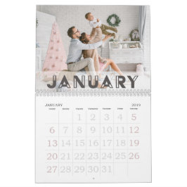 Art Deco-teckensnitt | 2026 Foto Kalender