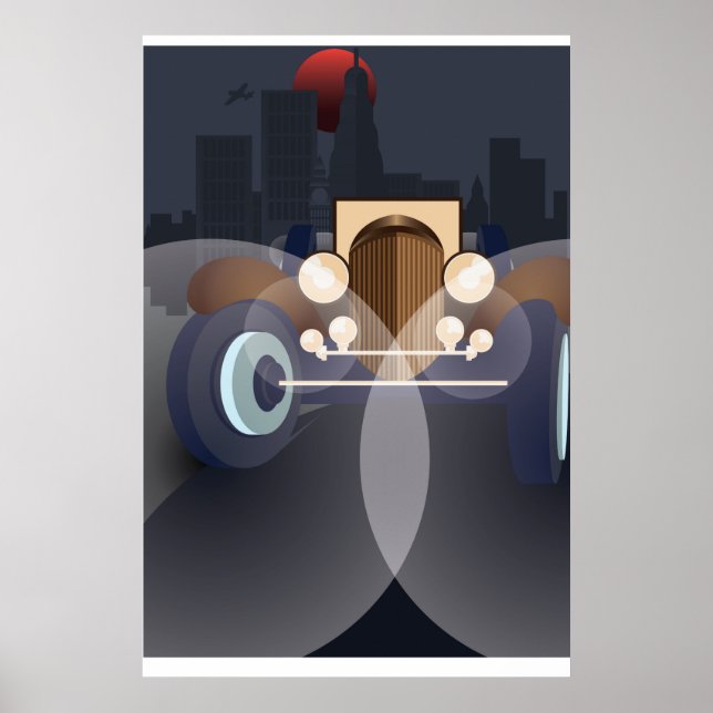 Art Deco-teckning Poster 1e (Framsidan)