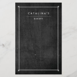 Art Deco-text på svart trä Flygblad