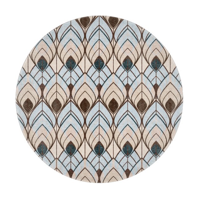 Art Deco: Texturerat sömlöst ornament. (Framsidan)