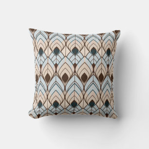 Art Deco: Texturerat sömlöst ornament. Kudde