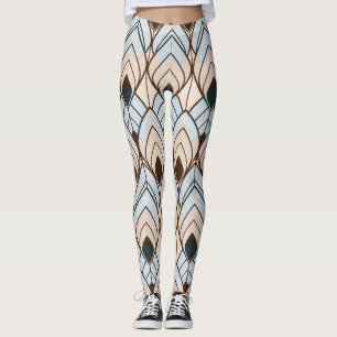 Art Deco: Texturerat sömlöst ornament. Leggings