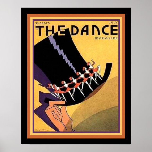Art Deco "The Dance" Cover (1920-talet) 16 x 20 Poster (Framsidan)