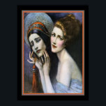 Art Deco Theater Cover av W.T. Benda ca. 1922 Poster<br><div class="desc">Wladyslaw Theodor Benda Art Deco Theater Magazine Cover 5 oktober 1922</div>